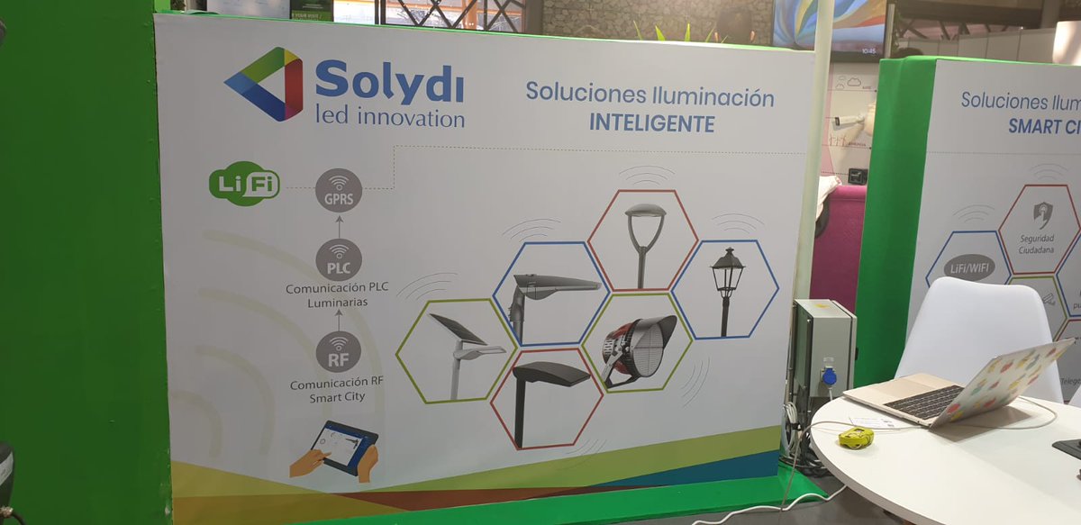 DatLightLifi's tweet photo. No deje de visitarnos en Stand de nuestro socio @Solydi de @smartcityclust ¡Gracias! #innovacion #LED #iluminacion #LifiSolutions @Malaga @ptamalaga @fycma https://t.co/tTzdlf73Ov