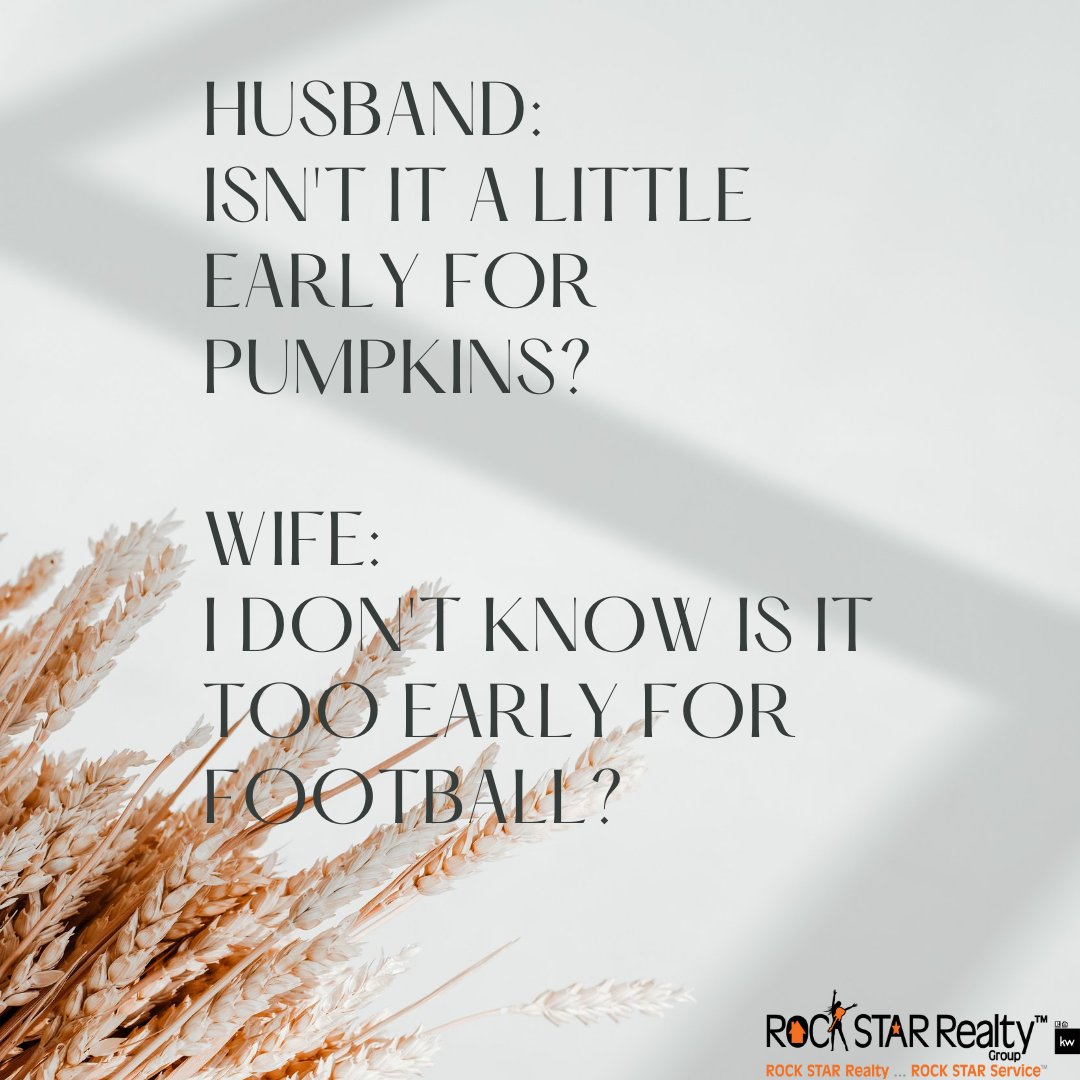 Never too early for pumpkins OR football! 🎃 🏈
•
• 
• 
#ROCKSTARRG #KWMetroCenter #RealEstate #fall #pumpkin #football #pumpkinseason #footballseason #fallweather #october #september #newseason