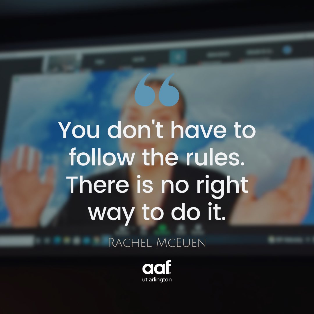 Thank you Rachel McEuen for speaking to our members at yesterday’s AAF meeting! 💙 Check out Rachel’s words of advice to our members below!👇#aafuta