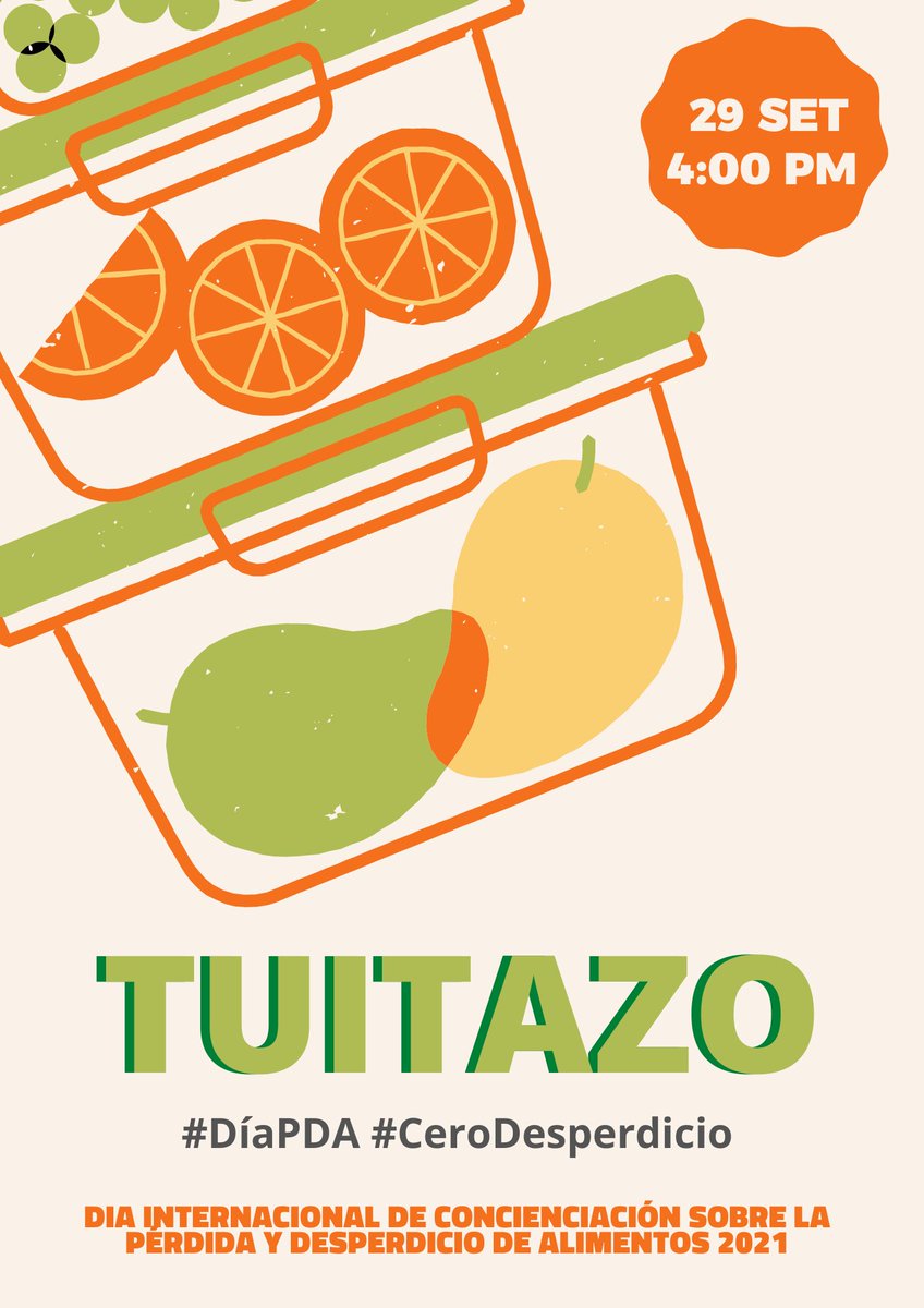 Cada año, se desperdician 13 millones de toneladas de alimento. 

Nos unimos a la campaña por el por el Día Internacional de Concienciación sobre la Pérdida y el Desperdicio de Alimentos 🍊
 #DíaPDA #CeroDesperdicio