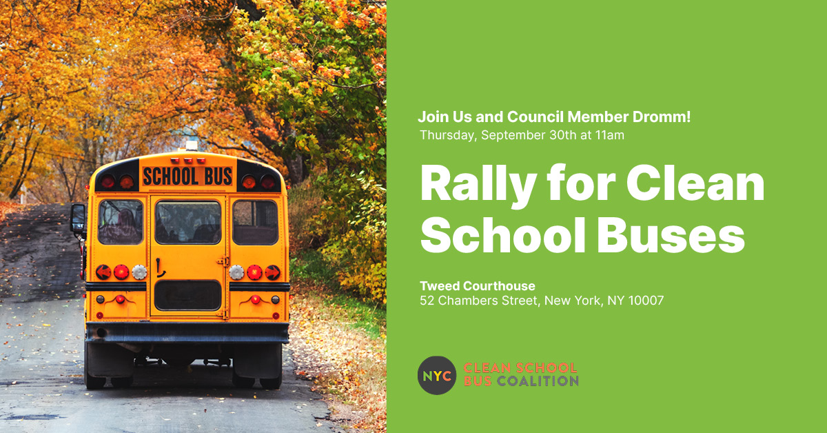 pistnyc's tweet photo. Rally for Clean (non diesel) school buses tomorrow Thurs September 30 at 11 a.m. outside DOE Tweed
52 Chambers St. supporting Intro 455 for a gradual switchover.
#SchoolBusDriverShortage = longer rides = inhaling more fumes!
More info at @nycleanbus @350NYC @NYLPI https://t.co/MXxmGF7Ars