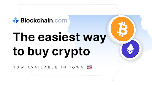 blockchain's tweet photo. Iowa’s state motto is “Our liberties we prize and our rights we will maintain”. 

Liberties and rights. Huh, kinda sounds like the cornerstones of crypto. 🤔 https://t.co/W9lucZXQlI https://t.co/RnPdV8T6OS