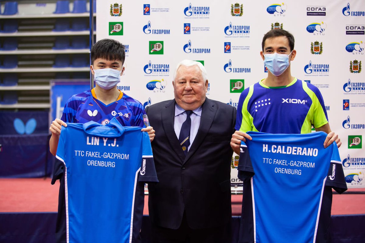 dimaovtcharov's tweet photo. Ready for the new season 🔥

Welcome aboard @hugocalderano and Lin Jun Yu 💪🏓

Excited to have you in our team 💪

 @FakelGazprom https://t.co/yQ34tz1mnC