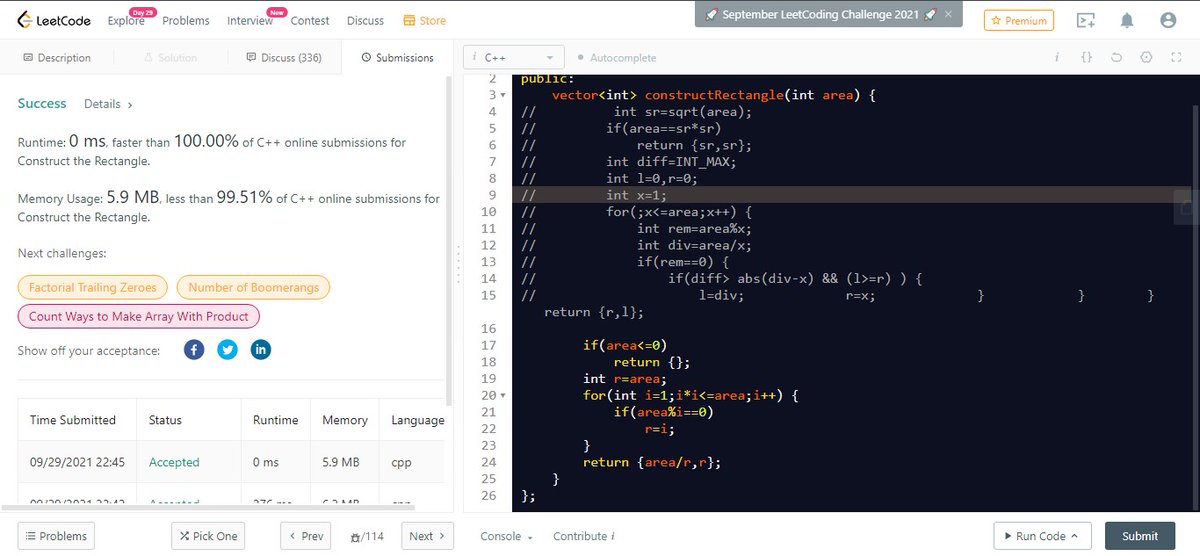 Day 28 of #30daysofcode Just worked in Array Problem for revision purpose.
@scaler_official

#scalerLearning 
#scaler30DoC 
#codewithscaler 
#codechallenge