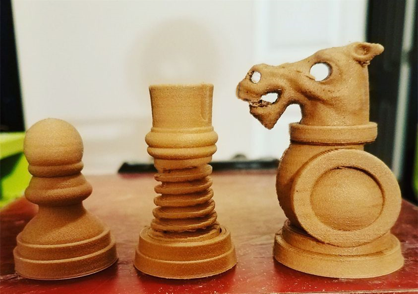 Polymaker_3D's tweet image. Thank you Twon for sharing these images with us. These gonna be the customized assemble of a chessboard. All of them are printed with PolyWood™ and the grainy texture of this filament is clearly shown in these images. Can’t wait to participate in chess with them! 🤩
#chessboard