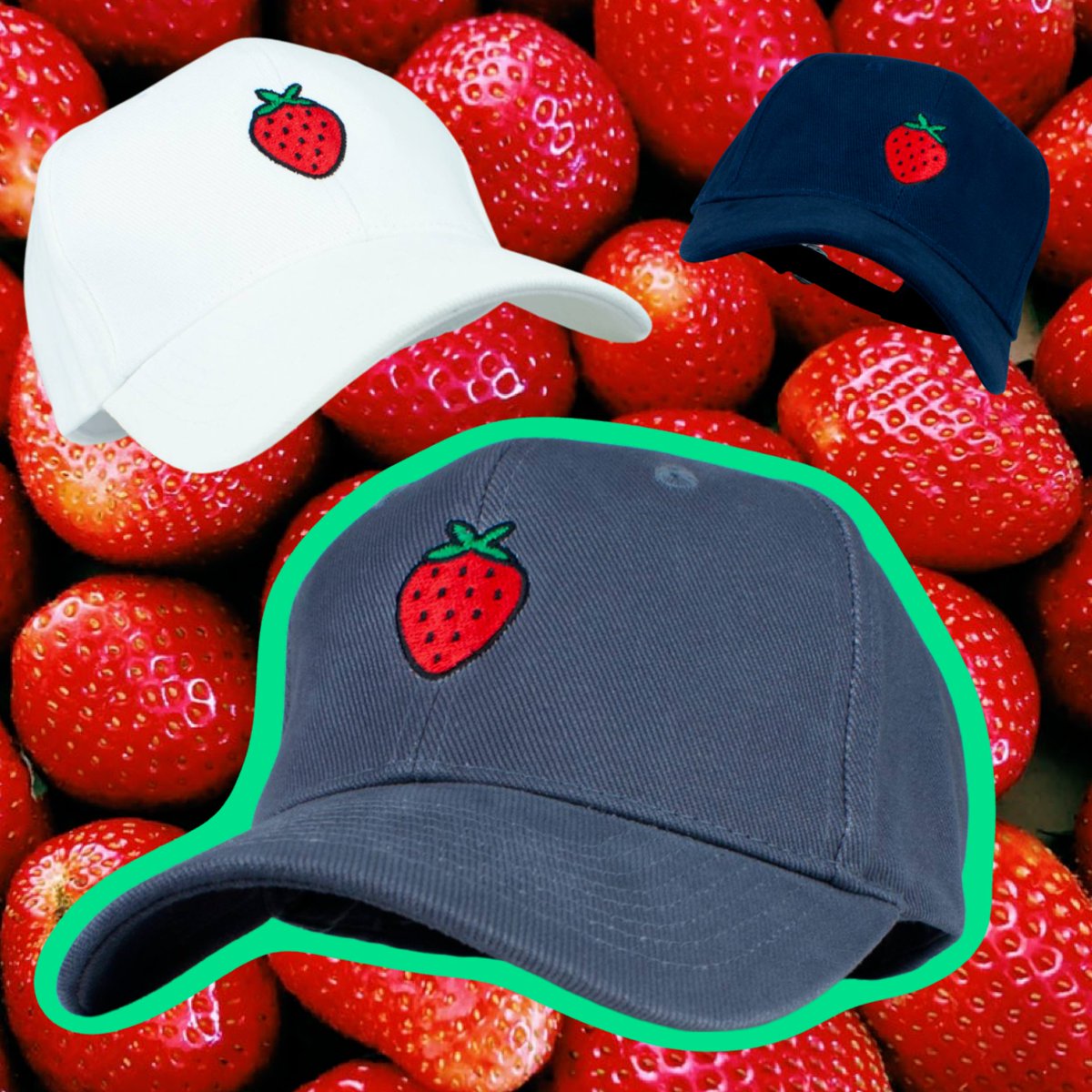 🍓 Strawberry Baseball Cap 🍓
.
🛍 SHOP ONLINE AT: 🛍
.
hattyhats.com
etsy.com/shop/HattyHats…
.
☝️☝️ link in bio ☝️☝️
.
.
.
.
.
#cookiesandcream #custard #strawberrymargarita #strawberrylemonade #strawberries #strawberrycough #tastydessert #desserts #strawberryjam