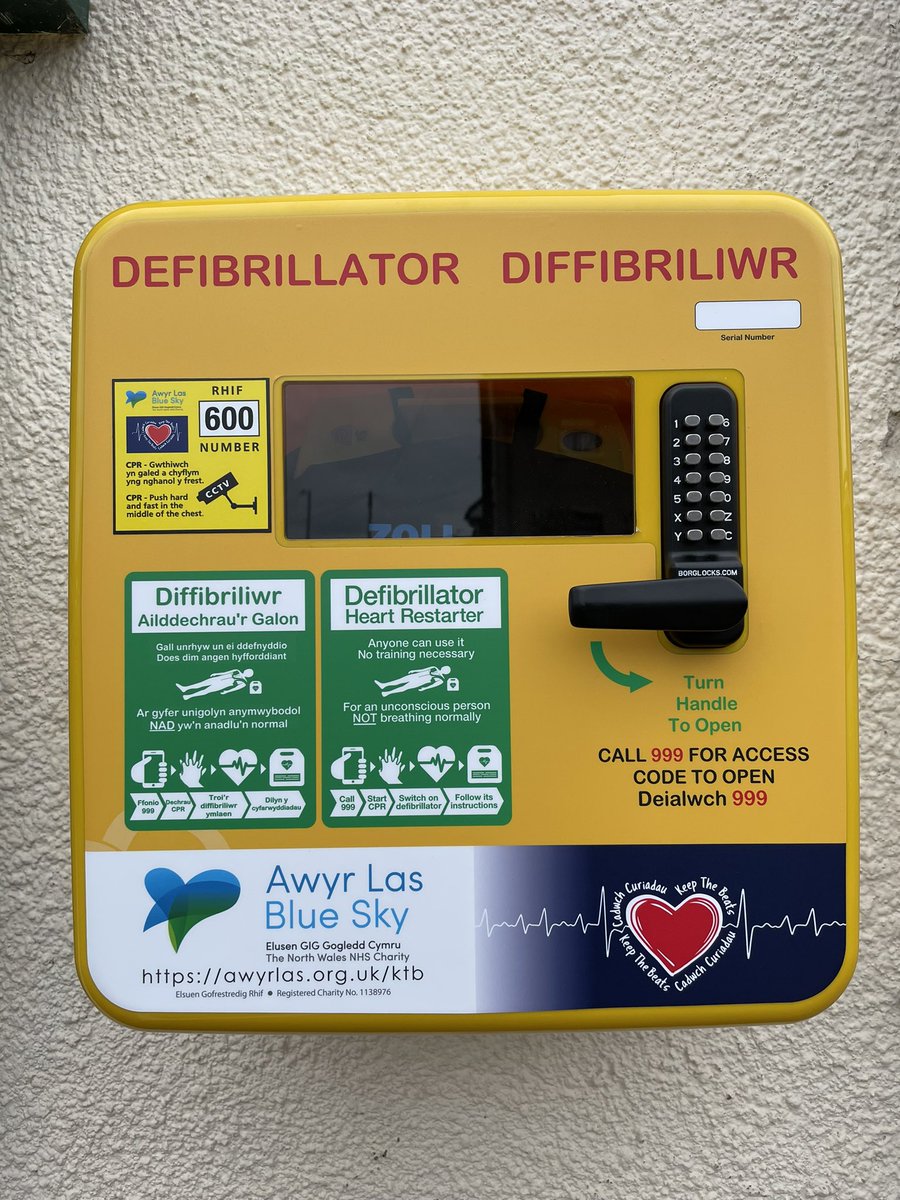 Tomos Hughes BEM 🏴 (@padscymru) on Twitter photo 👉 5️⃣ More Public Access AED ⚡️🫀Defibrillators installed around the #Wrexham area all registered on the thecircuit.uk <a href="/WelshAmbulance/">Welsh Ambulance</a> available 24/7 now Rescue Ready 🟢 #CPR #Aed #SavingLives 👉 5️⃣ More Public Access AED ⚡️🫀Defibrillators installed around the #Wrexham area all registered on the thecircuit.uk <a href="/WelshAmbulance/">Welsh Ambulance</a> available 24/7 now Rescue Ready 🟢 #CPR #Aed #SavingLives