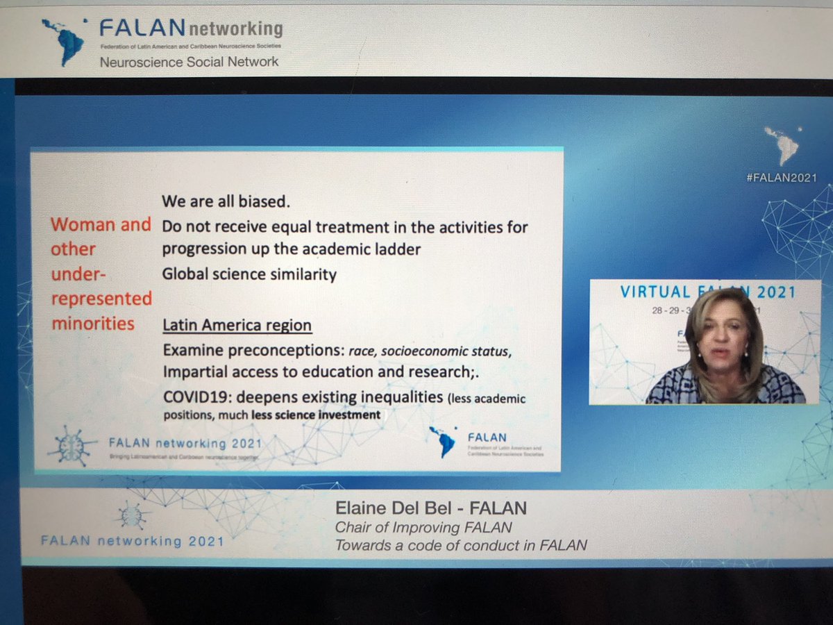 Prof Elaine Del Bel speaking about women and other underrepresented populations in Science.@FalanIbroLarc <a href="/WINRePo1/">Repository for Women In Neuroscience</a>