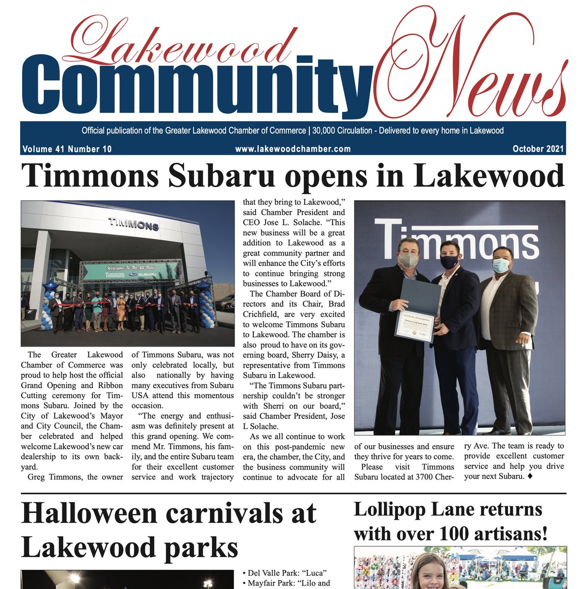 View the October edition of the Lakewood Community News here: issuu.com/greaterlakewoo…