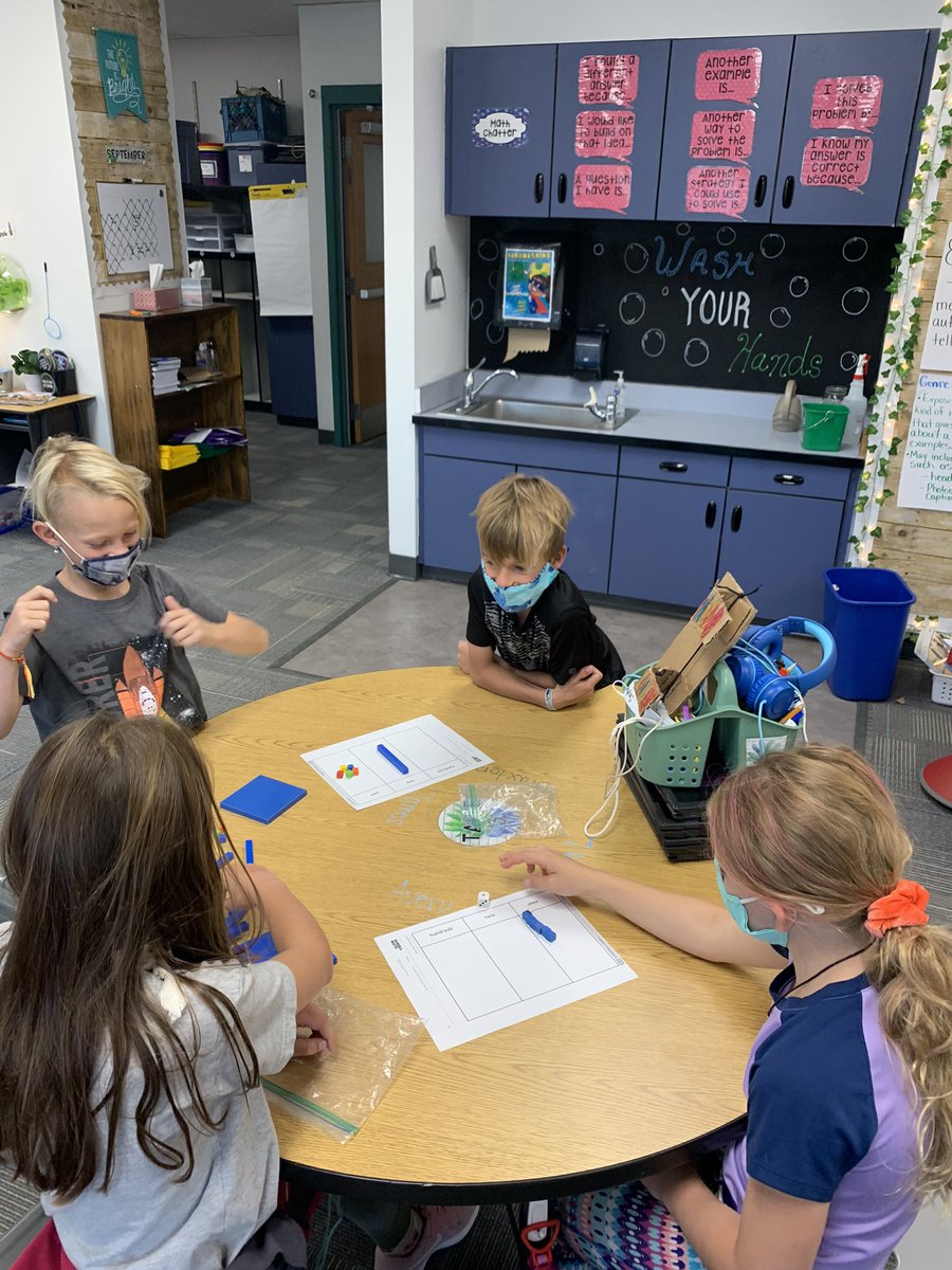 SCEProctor2nd's tweet photo. Fun with place value.@scoveEl https://t.co/n5D0aB0B2S