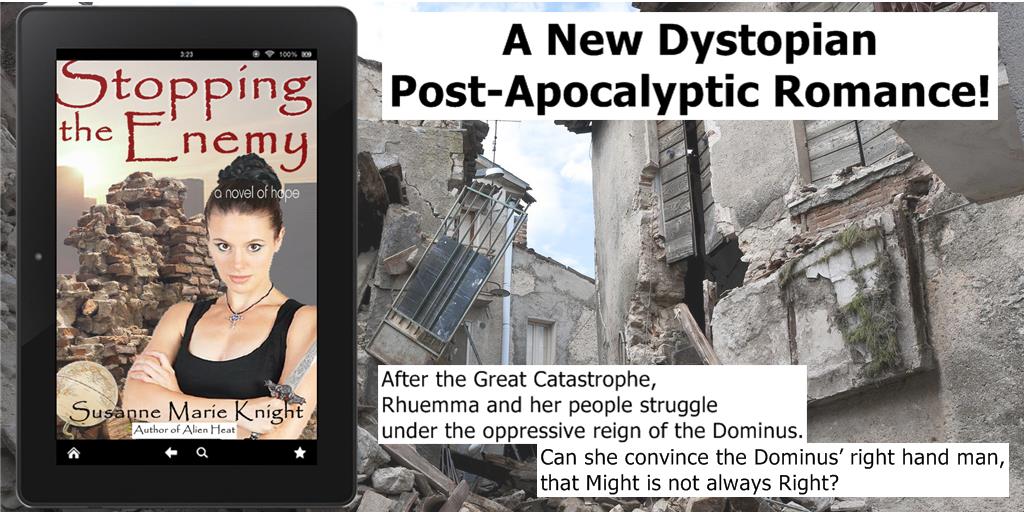 SusanneKnight's tweet photo. STOPPING THE ENEMY: #NowAvailable!
A deliciously satisfying event for the heart. 2 thumbs up! On The Edge Reviews
#Print #newrelease #PostApocalypic #sciencefiction #romance #futuristic #dystopian #amreading #Readers #kindle #Smashwords #writingcommunity #RomanceSG #WarriorGal https://t.co/EJNu2LenxO