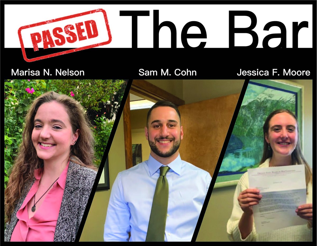 We are thrilled to announce that three of our law clerks have passed the bar!