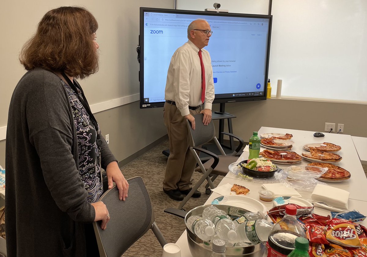PCDAO victim witness advocates on Day 2 of <a href="/MassMOVA/">MOVA</a> new advocate training. All mandatory seminars made better with <a href="/CapeCodCafe/">Cape Cod Cafe</a> pizza!