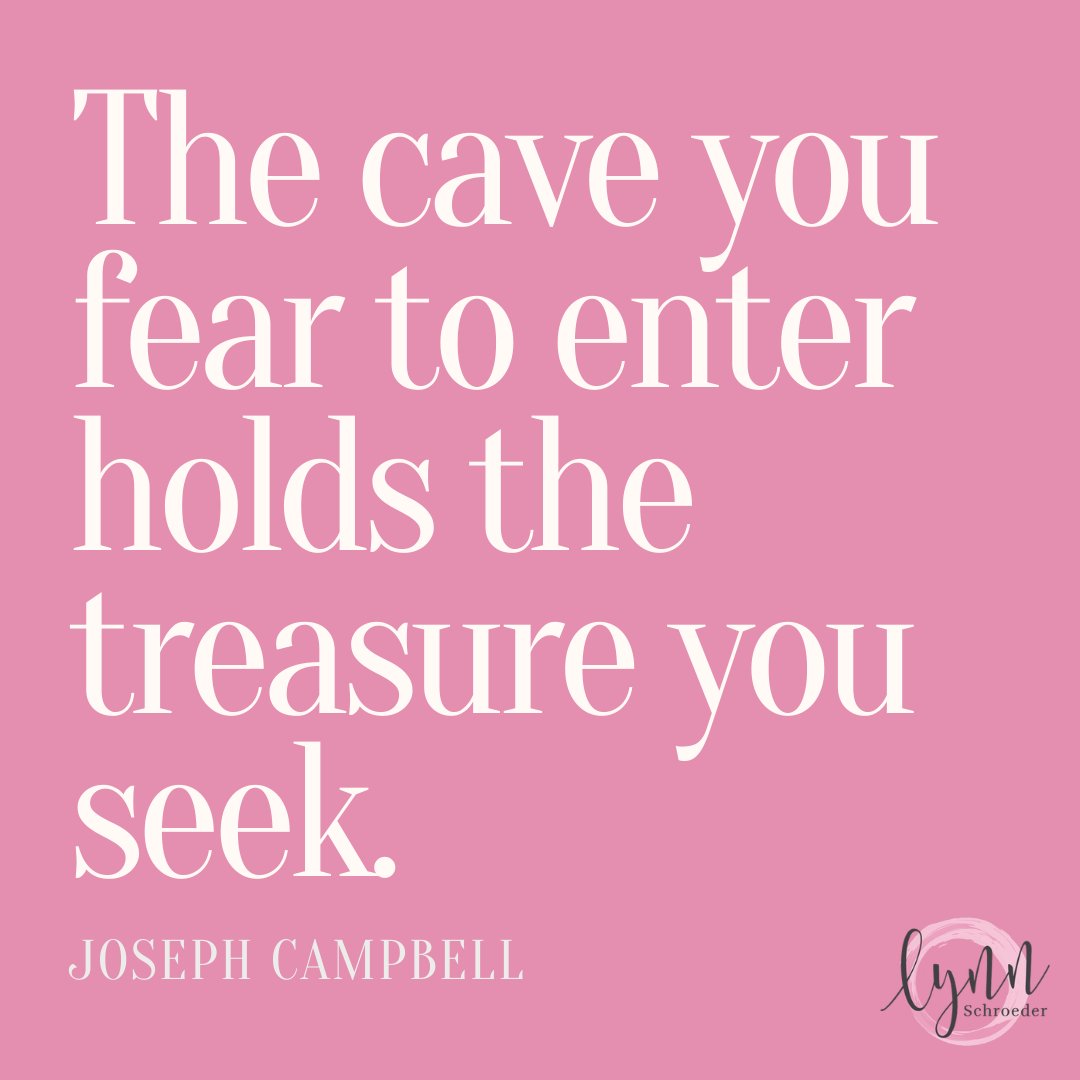 Chances are that the thing that scares you the most is exactly what you're supposed to be pursuing. Just sayin'...