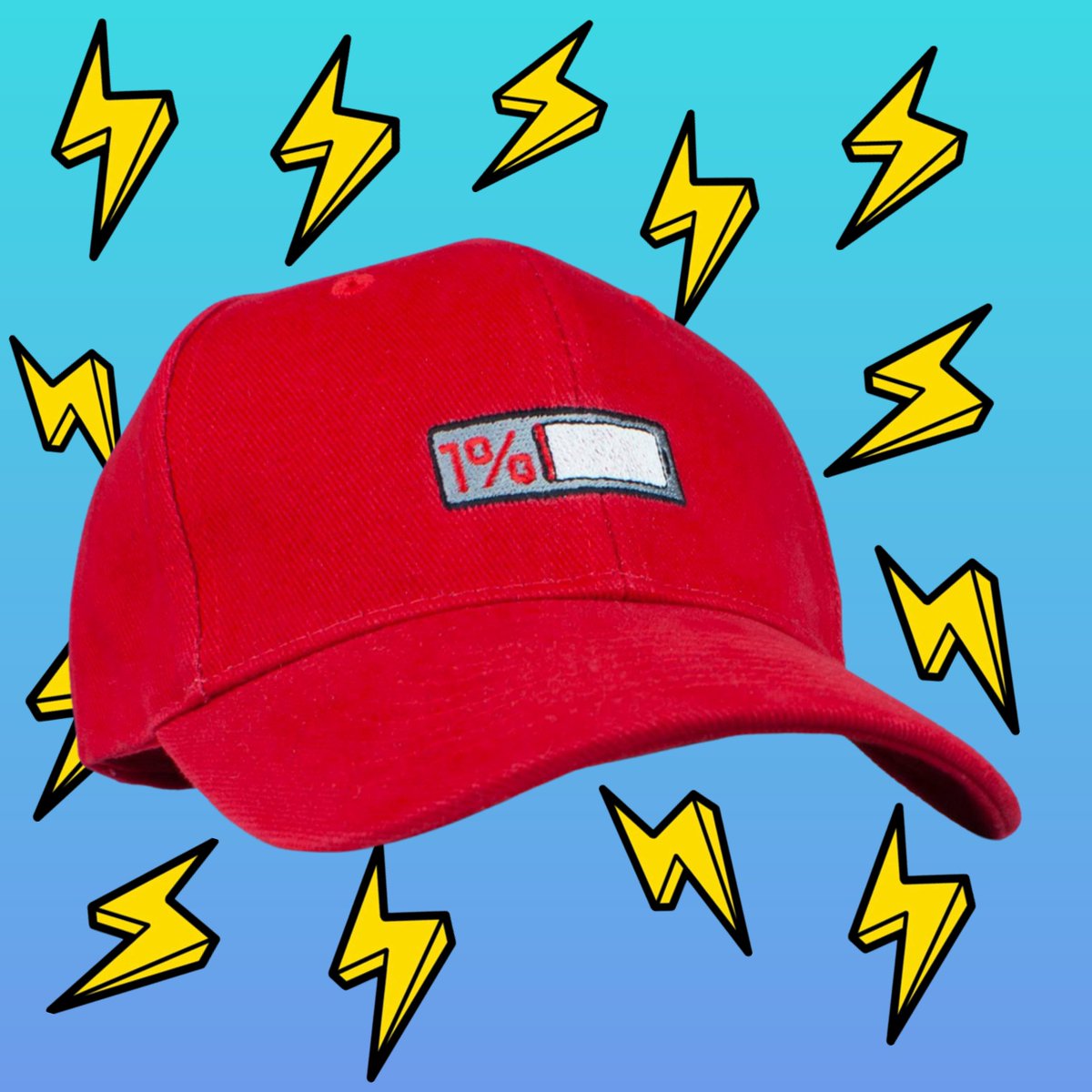 🔋 1% Battery Baseball Cap 🔋
.
🛍 SHOP ONLINE AT: 🛍
.
hattyhats.com
etsy.com/shop/HattyHats…
.
☝️☝️ link in bio ☝️☝️
.
.
.
.
.
#wireless #charger #mobile #instatech #iphone5s #lowbatterylife #tech #lowbatteryman #samsungmobile #techsupport #samsungs8 #charge