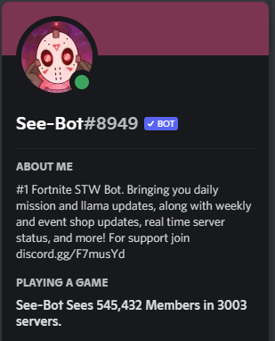 HighHowDoIPlay's tweet photo. Overnight we hit the 3000+ server milestone!
#SeeBot https://t.co/EKCb9lCaAB