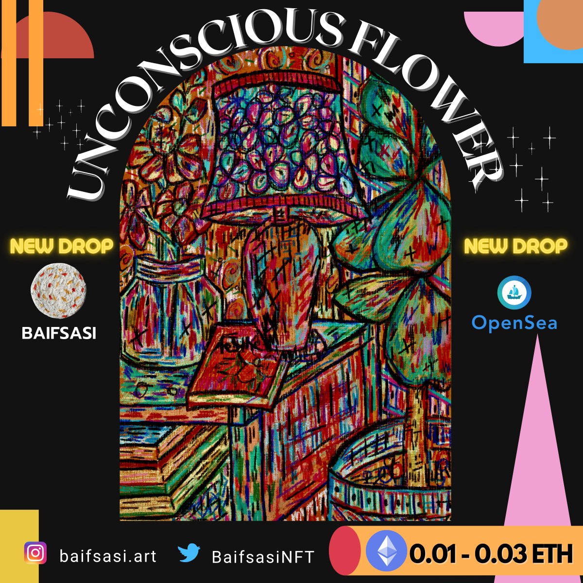 baifsasiart's tweet image. 🔥🚨NEW DROP🚨🔥
17/29 pieces
"distraction time - Unconscious flower " 

🌷It's colored pencil Painting on paper!
Special price 0.01-0.03 ETH

Link: opensea.io/collection/unc…
#NFTCommunity #nftthai  #Nftcollector #NFTs #NFTartists #NFTTHAILAND #nftart #NFTdrop #OpenSeaNFT
