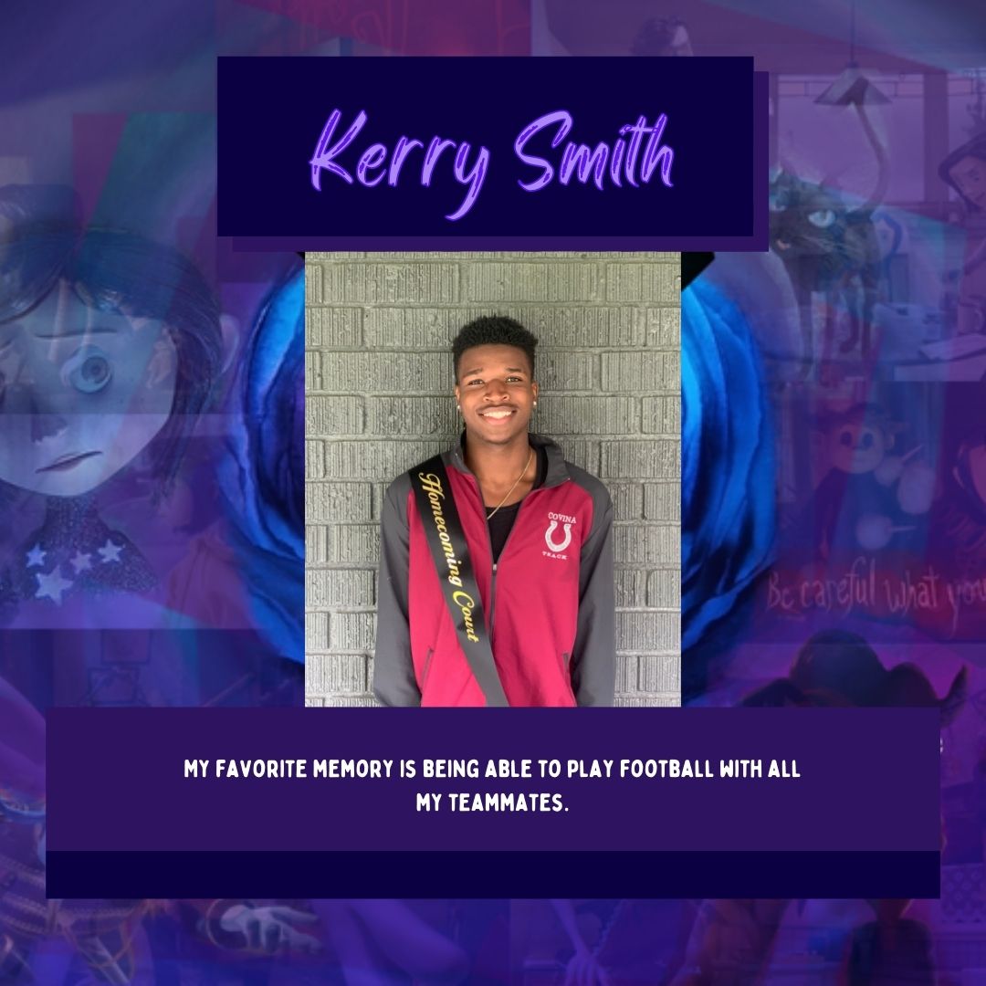 Homecoming Court- Meet Kerry Smith & remember to vote for your Homecoming Royalty TOMORROW at lunch in the quad. Please bring your student ID or CA ID to vote!