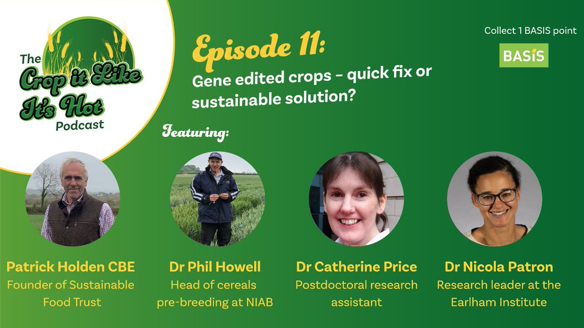 .<a href="/DefraGovUK/">Defra UK</a> has announced that scientists no longer have to seek permission to carry out gene-edited crop field trials. Back in March <a href="/aliceinwellies/">Alice</a> took a look at the opportunities and risks that come with gene-editing. 
Listen to the episode now: bit.ly/3F2wulN