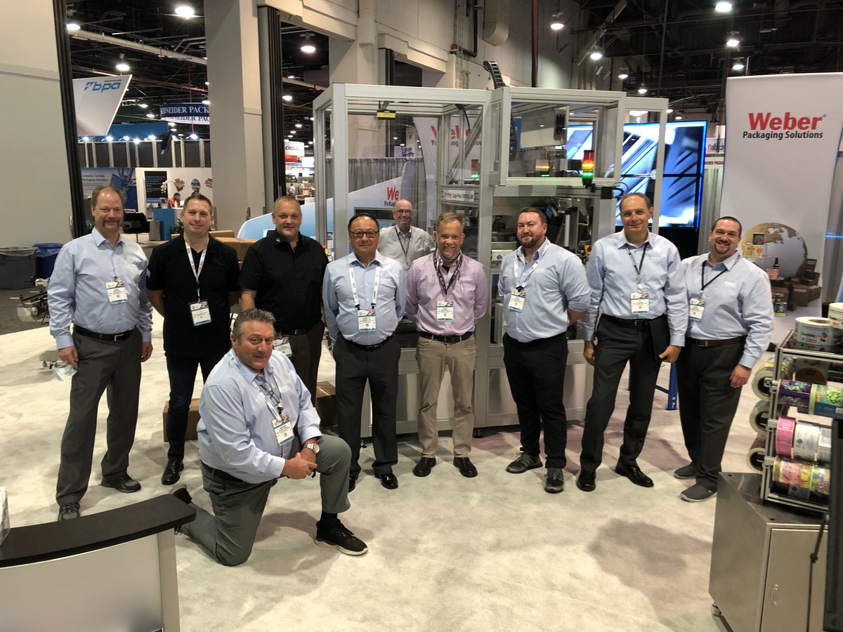 WeberGoLabel's tweet photo. Last day of Pack Expo 2021 in Las Vegas. Be sure to stop by booth 2430 and chat with Weber's friendly staff about all their latest labeling innovations! #packexpolasvegas #labeling #labels https://t.co/nvfltN8B3z