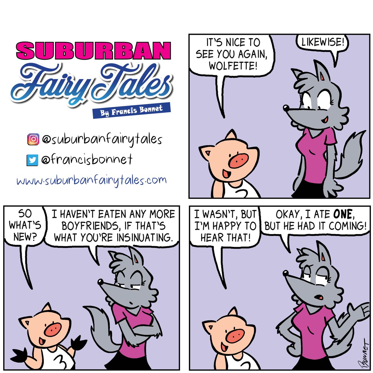 francisbonnet's tweet photo. Can any of you tell I drew today's comic strip while traveling on a ✈️ plane?
#piggy #comix #lol #sketchbook #comicartist #draw #comicbook #illustrator #indiecomic #webcomicartist #pastrelationships #boyfriends #catchingup #reconnecting #shewolf https://t.co/FBoF0a5LTJ