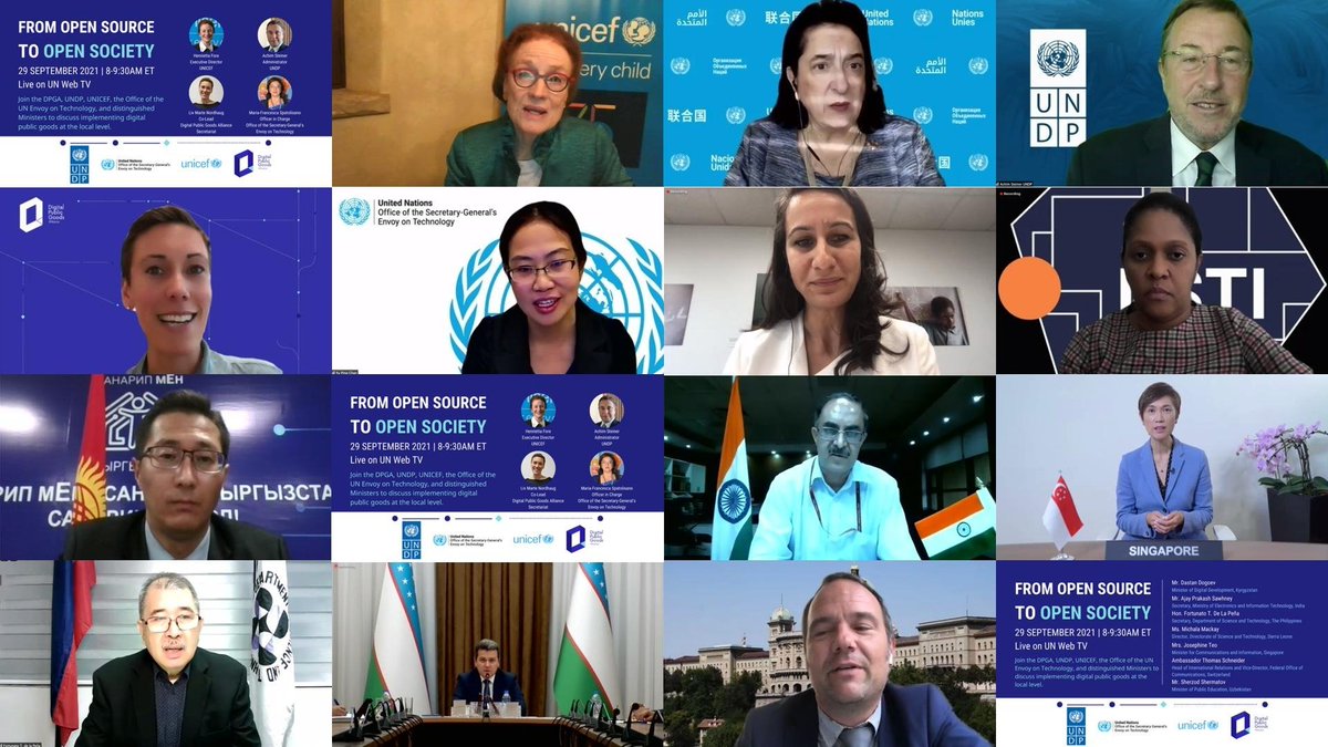 ASteiner's tweet photo. For successful #DigialTransformation, we need strong local capacity &amp; digital ecosystems. Great to join @unicefchief, Maria-Francesca Spatolisano @UNTechEnvoy, Liv Marte Nordhaug @DPGAlliance &amp; govts to discuss the vital imp. of Digital Public Goods to advance the #SDGs. #UNGA https://t.co/uz3bAwPIST