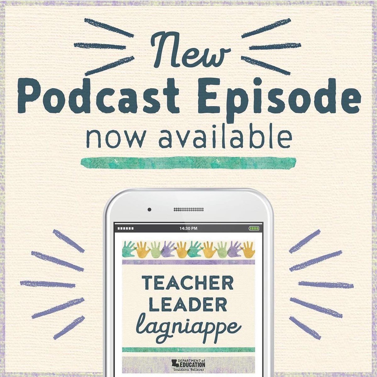 LAFirstFound's tweet photo. @FirstLadyOfLA is on this week’s episode of @La_Believes podcast Teacher Leader Lagniappe! Visit https://t.co/etGpfOMYaw to listen now. #louisiana #TeachMAM #education #louisianaeducator https://t.co/4chqlLOm0K