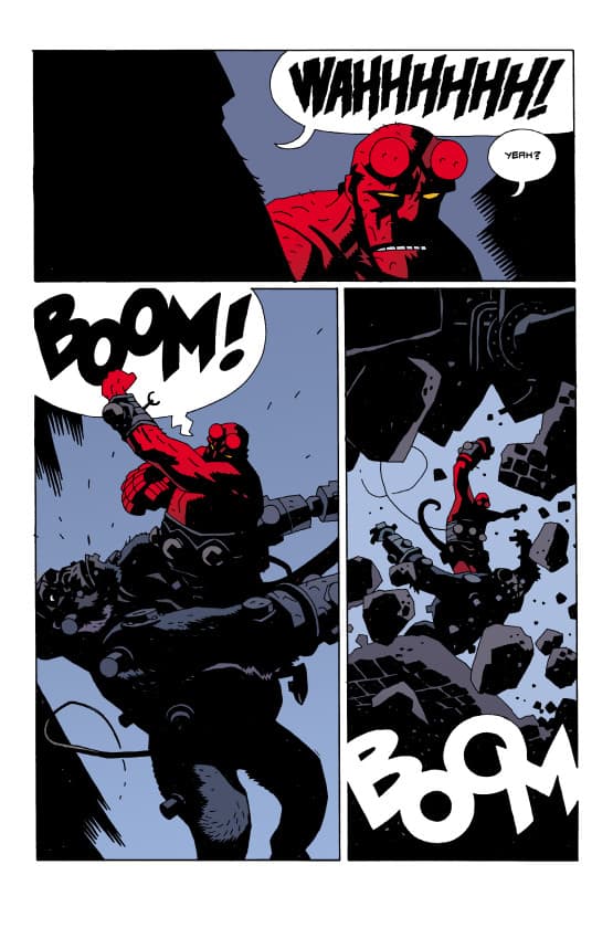 Most of the super stylized "hey, maybe I could make comics too" guys we were inspired by in high school (Frank Miller and Mike Mignola especially) tend to have narrative conventions that're pretty easy to ape. I bet we could all write decent, passable Hellboy or Sin City story.