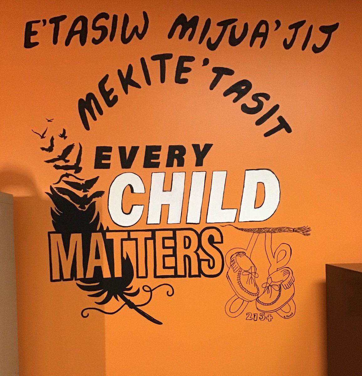 This week <a href="/BVHigh_School/">Bay View High School</a>, I had the opportunity to work with the Indigenous student support (*Angela Faulkner), and her students, on a very important mural project! #ThanksToYouHalifax <a href="/HRCEFineArts/">HRCEFineArts</a> <a href="/HRCE_NS/">Halifax Regional Centre for Education</a> (moccasins image by Brittany Pennell-added with permission). You matter!