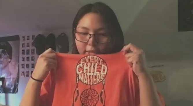 ctvwinnipeg's tweet photo. Manitoba teen's Orange Shirt Day design sells out https://t.co/UsxTbkfC1d https://t.co/aWMqQZ5rwY