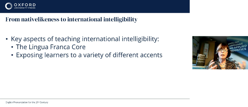 HelenTeachesEng's tweet photo. #Webinar @OUPELTGlobal #ELTTogether #EnglishPronunciation for the 21st Century
"Every speaker of English is entitled to an English-speaking identity. Pronunciation for international intelligibility can help combat #AccentPrejudice"
Jane Setter
#Nativespeakerism #ELTChat #ELT #EFL https://t.co/Ox7gJFsHTn