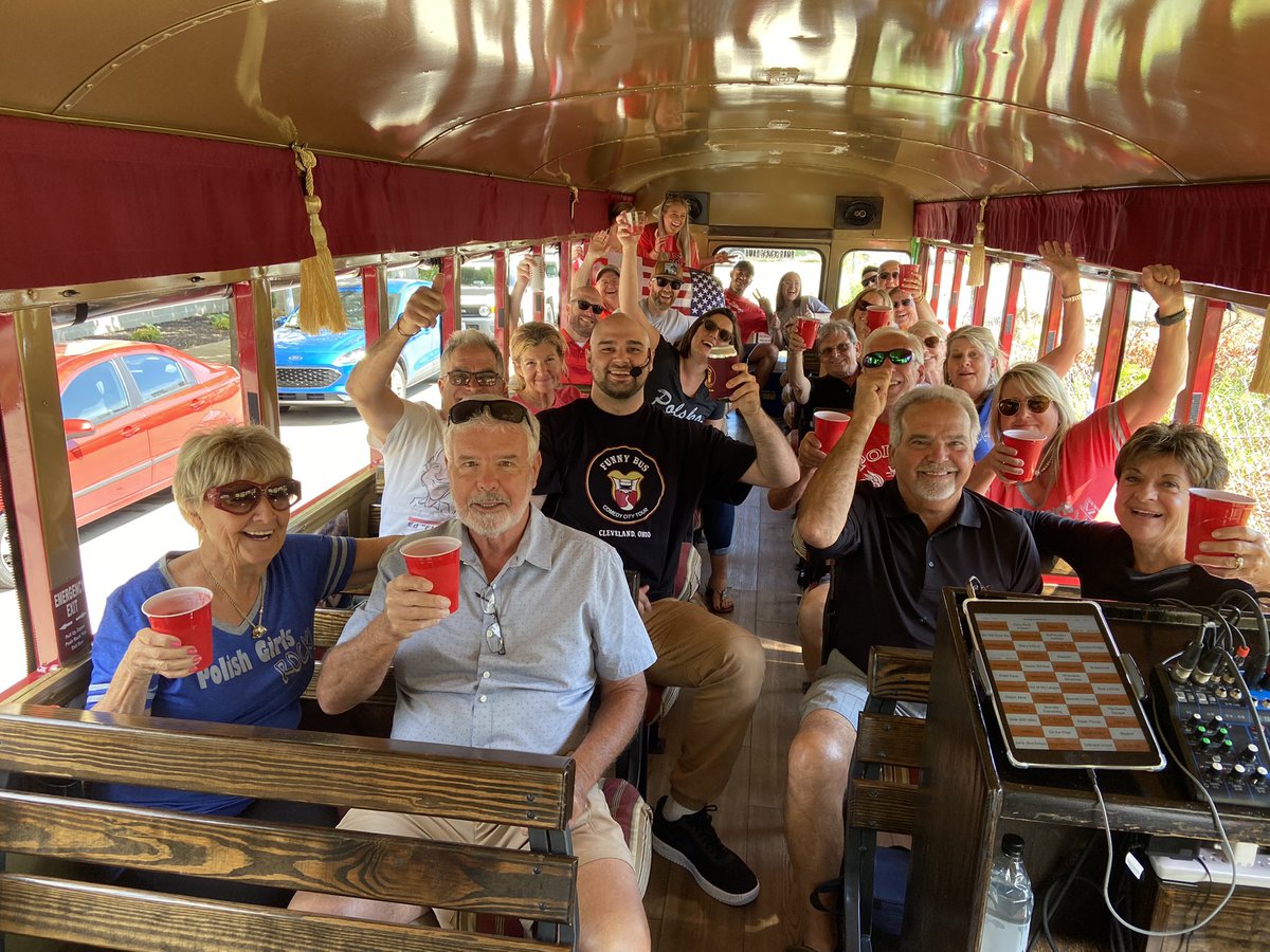 FunnyBusCLE's tweet photo. Its not too late to join in the fun. There are still a few seats left on the Funny Bus this weekend. Get your tickets now https://t.co/qjAyQcFLc5 #cleveland #clevelandcomedy #clevelandtours #CLE
#clevelandnightlife https://t.co/gN7xsyIRRJ