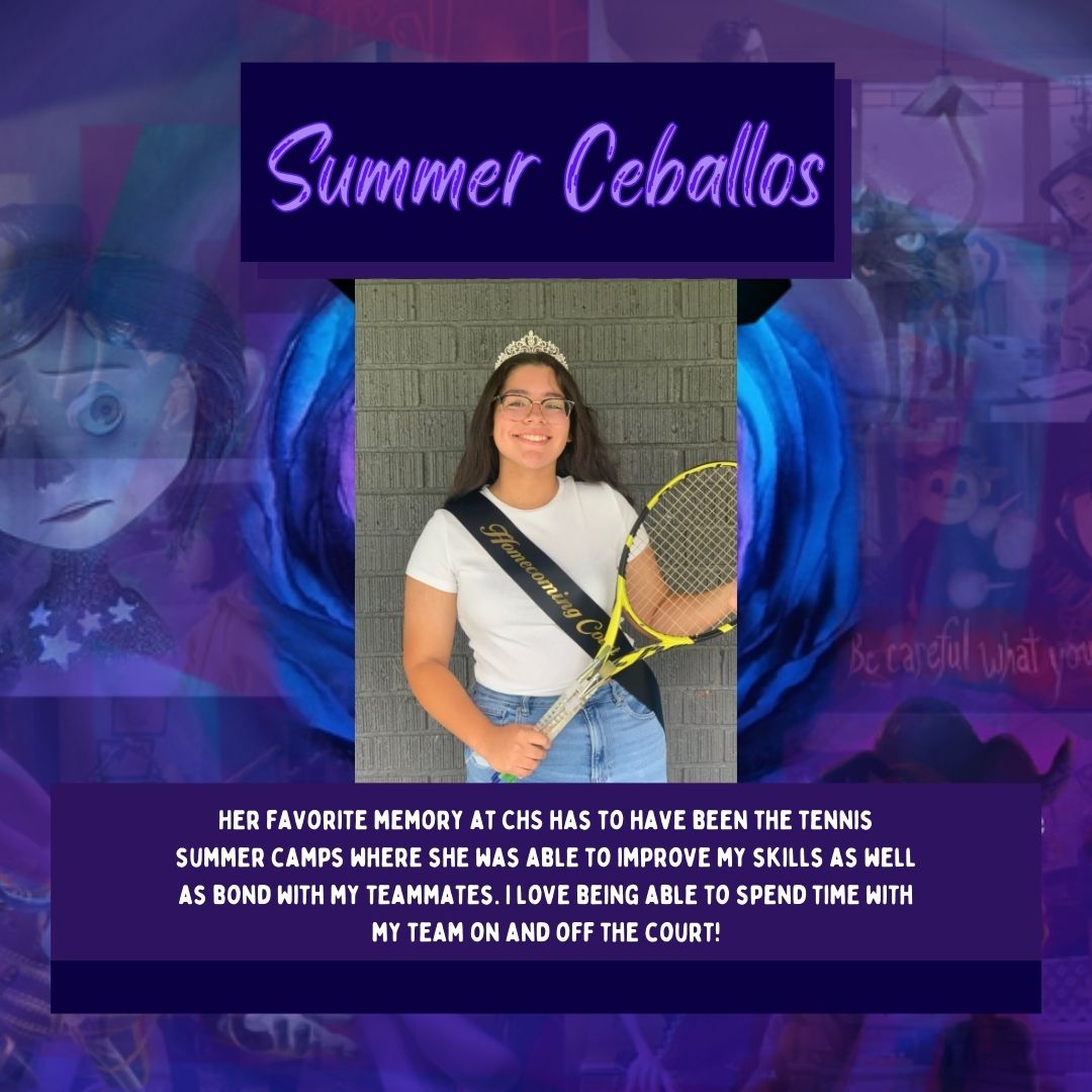 Homecoming Court- Meet Summer Ceballos &amp; remember to vote for your Homecoming Royalty TOMORROW at lunch in the quad.  Please bring your student ID or CA ID to vote!