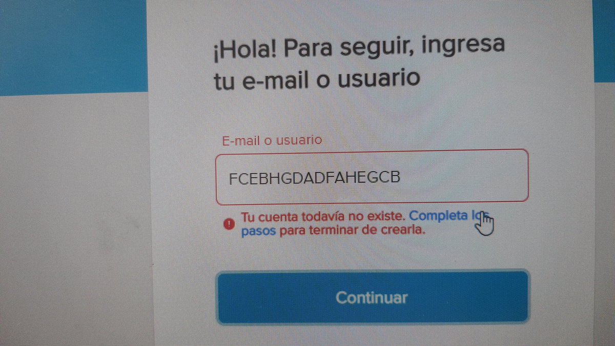 angiemllano's tweet photo. @ML_Ayuda Dice que no existe que complete pagos para terminar de crearla https://t.co/DY6az7kTHD