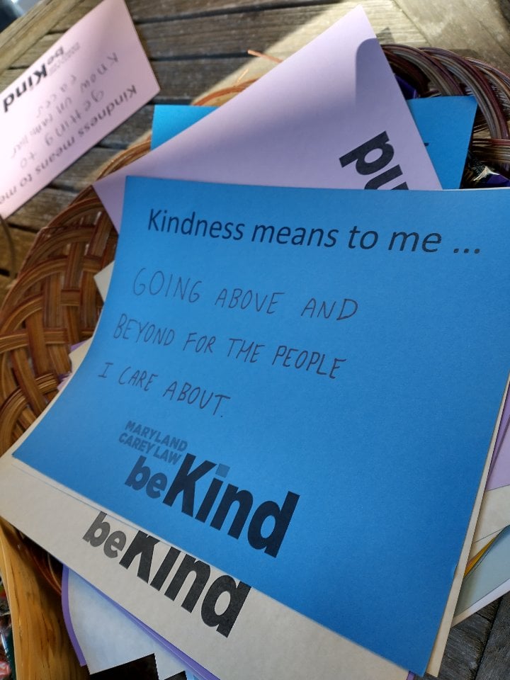 UMD_JHCLP's tweet photo. Got a chance to check out the kindness week activities! What does kindness mean to you, whether to yourself or others? #mclbekind https://t.co/ewCvxnjeSX