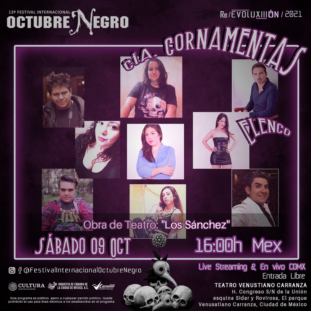LEMONQE's tweet photo. En teatro no todo son los musicales... LO QUE LA PANDEMIA SE LLEVÓ a las 11:30am (infantil) Y EL CANGREJO RESULTÓ NO SER INMORTAL 2:00pm (lgtb) LOS SÁNCHEZ 4:00pm (adolescentes y adultos) Teatro Carranza Sábado 9 de Octubre https://t.co/RJDoW7cZ01
