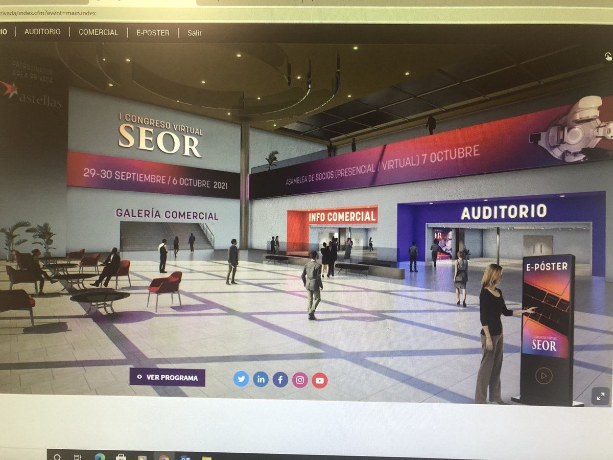 ➡️ El #IcongresovirtualSEOR #SEOR21 está siendo todo un éxito con más de 550 participantes y más de 400 comunicaciones!!
