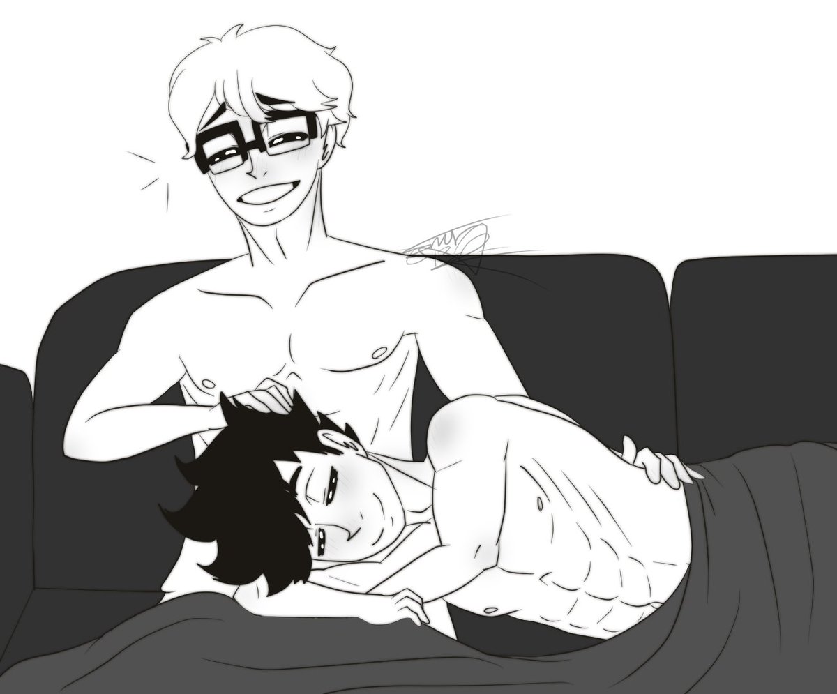 Error13_A's tweet photo. Day 7: Anything. Everything. Go on. Indulge. 
Just enjoying each other's company, why need anything else? Check the thread for the uncensored version. 
@krtskindulgence  #krtskindulgenceweek https://t.co/Hhx9Gtqf0H