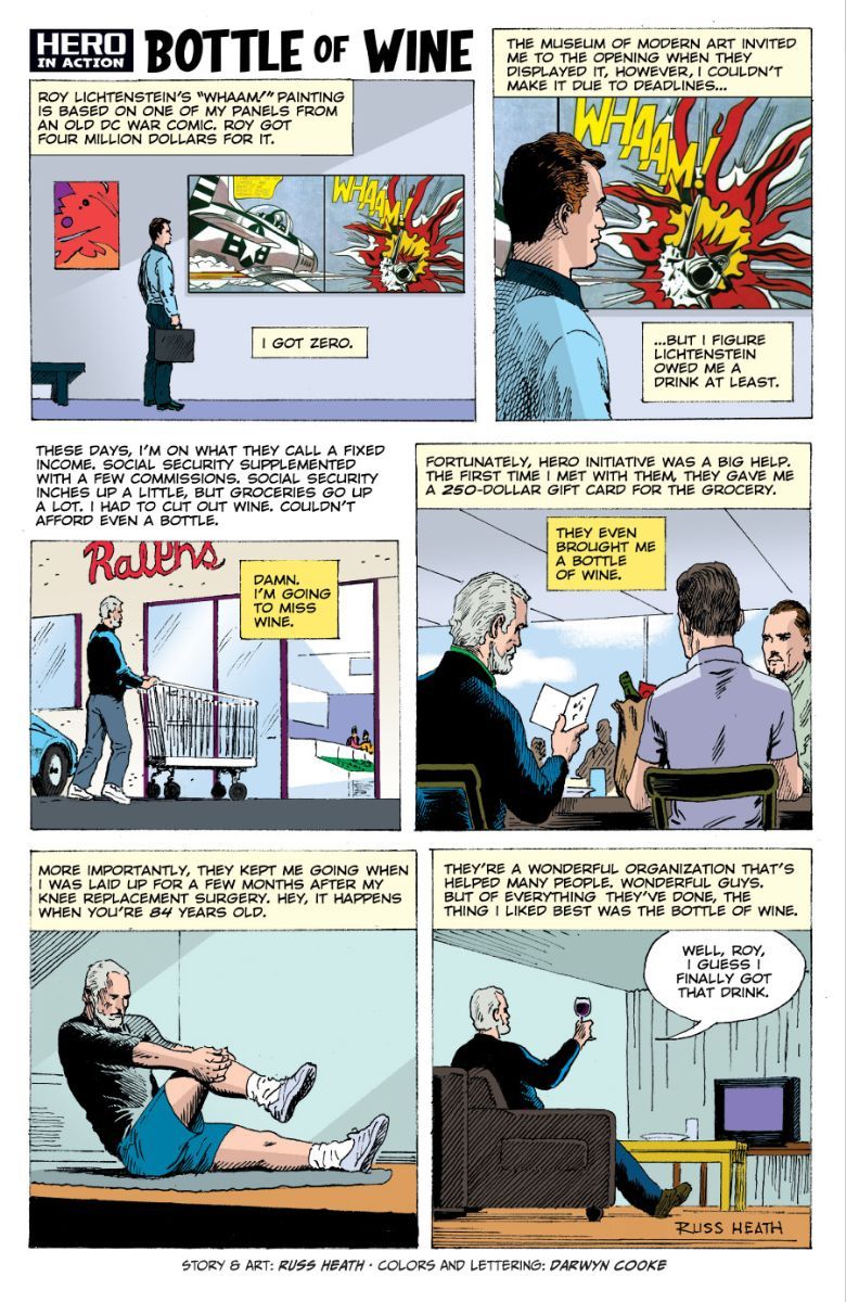 The late comic book artist Russ Heath was born on this date in 1926, so please think of him today ...and also remember to hate Roy Lichtenstein.