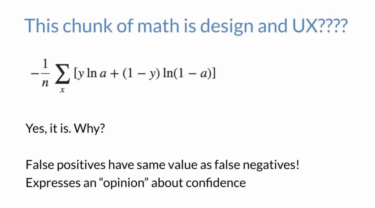 Design and UX people should care about conveying the assumptions and opinions behind an AI model -- <a href="/viegasf/">Fernanda Viégas</a> <a href="/wattenberg/">Martin Wattenberg</a> at #Justinfrastructures.
<a href="/just_infras/">Just Infrastructures</a> <a href="/uofigrainger/">The Grainger College of Engineering</a> @IllinoisCS <a href="/iSchoolUI/">iSchool at Illinois</a> <a href="/NCSAatIllinois/">NCSAatIllinois</a> <a href="/communitydata_/">Community Data Clinic</a> <a href="/Illinois_Alma/">University of Illinois</a> <a href="/kkarahal/">Karrie Karahalios</a> <a href="/wrongrrl/">Anita Say Chan</a> <a href="/indygupta/">Indranil Gupta</a>