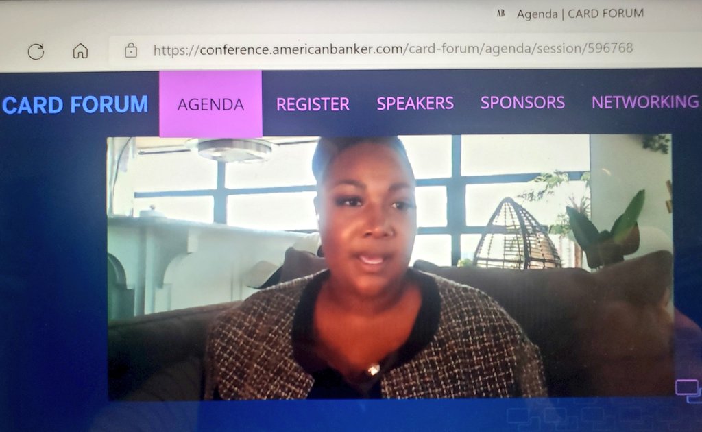 KenKraetzer's tweet photo. "People are expecting #DigitalSolutions" thats Chanel Bean of @BankofAmerica on partnering with @Zelle to pay winning players at TBT Basketball @thetournament Case Study at
at today's @AmerBanker #CardForum
#Banking
@cbsiservices https://t.co/VZoueTM5Ru