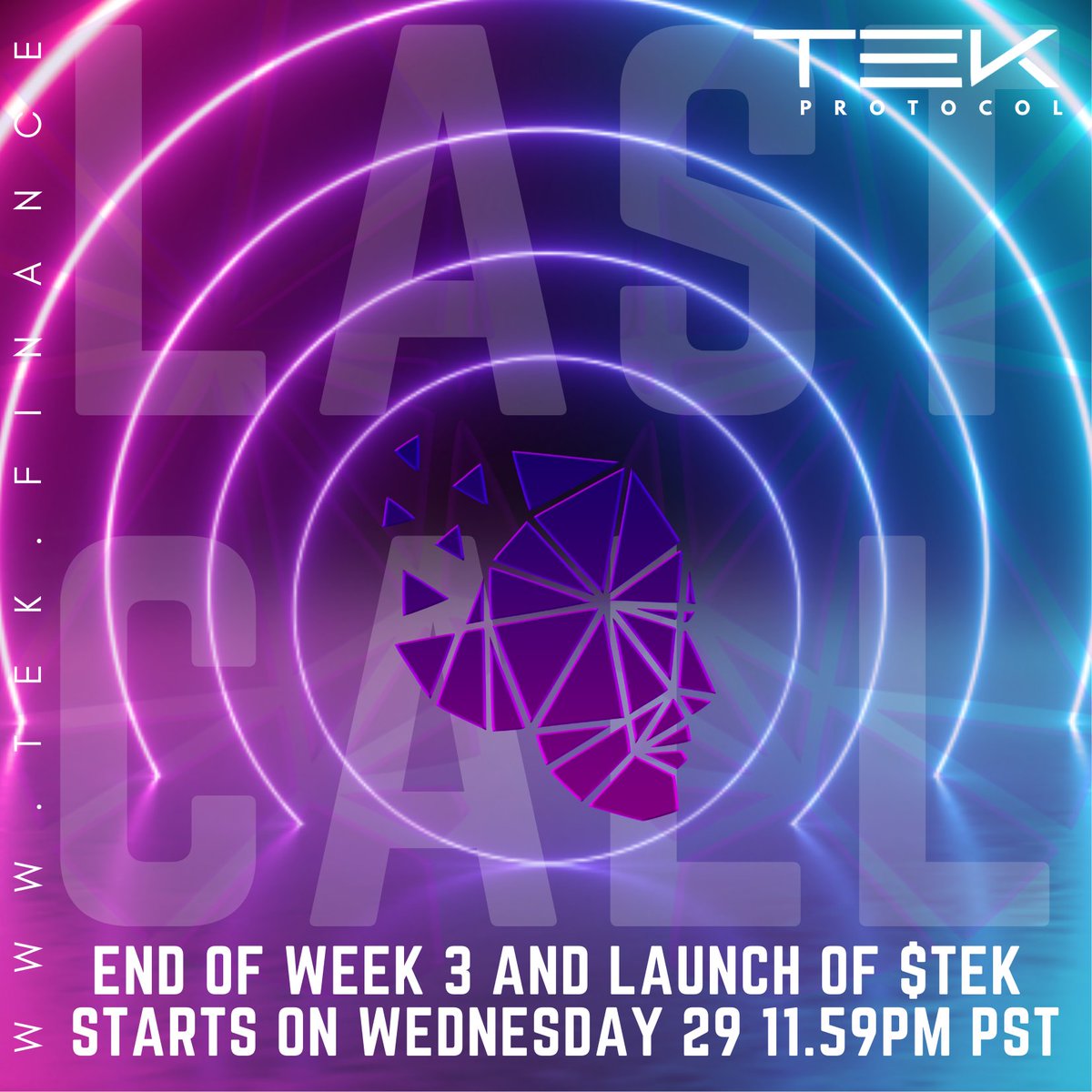 $TEK presale ends in just over 24 hours. Don't miss out on 25% bonus rewards. Go to TEK.finance now before it's too late. Once the presale ends, so do the investment bonuses.

Already a holder? Then just sit back, relax &amp; get ready to count cash.

$NFY $BPT $TEK