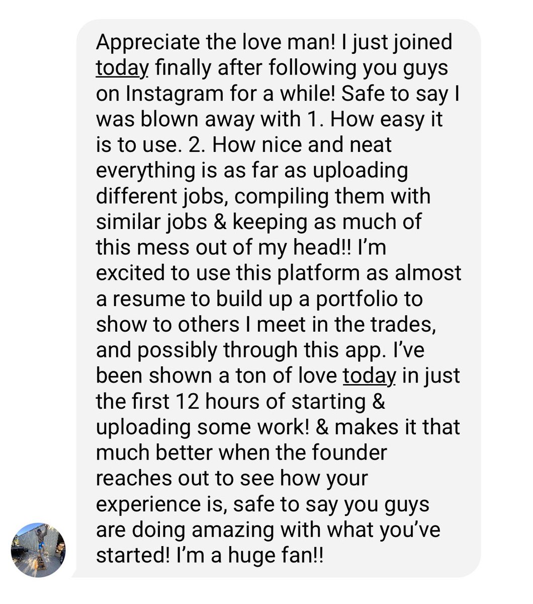 Makes our day to hear such kind words from a <a href="/wearehammr/">Hammr (YC W23) 🔨</a> member 🙏🏼🙂