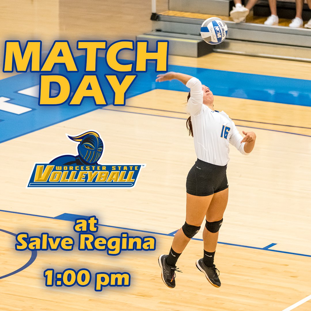 WSULancers's tweet photo. It's #matchday for volleyball!
β°: 1:00pm
π: Salve Regina
#WeAreWorcester #wooVB https://t.co/JQM78OZMoY