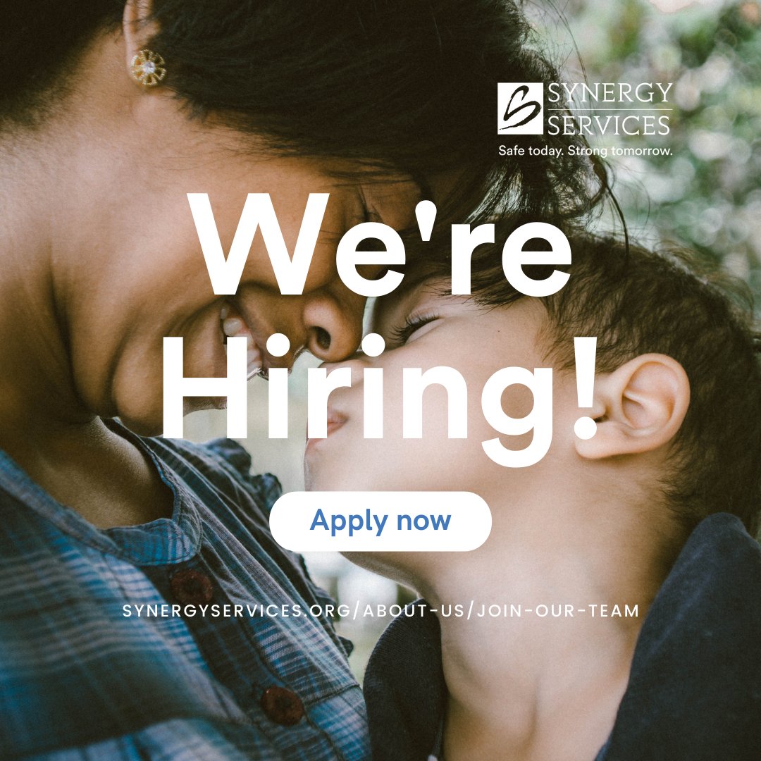 SynergyForAll's tweet image. Join a team who makes a difference every single day! We’re hiring several positions, including licensed therapists, client advocates, resiliency specialists and more! ow.ly/3PRI50GfvK4