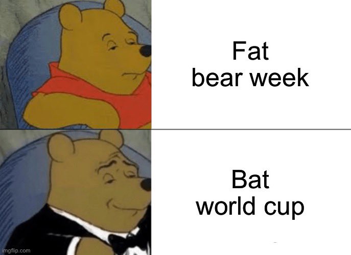 HonkIfUrHoary's tweet photo. I’m seeing a lot of y’all say “fat bear week is the best week” and I think you’re forgetting about the #batworldcup https://t.co/fsYOfsNGV7