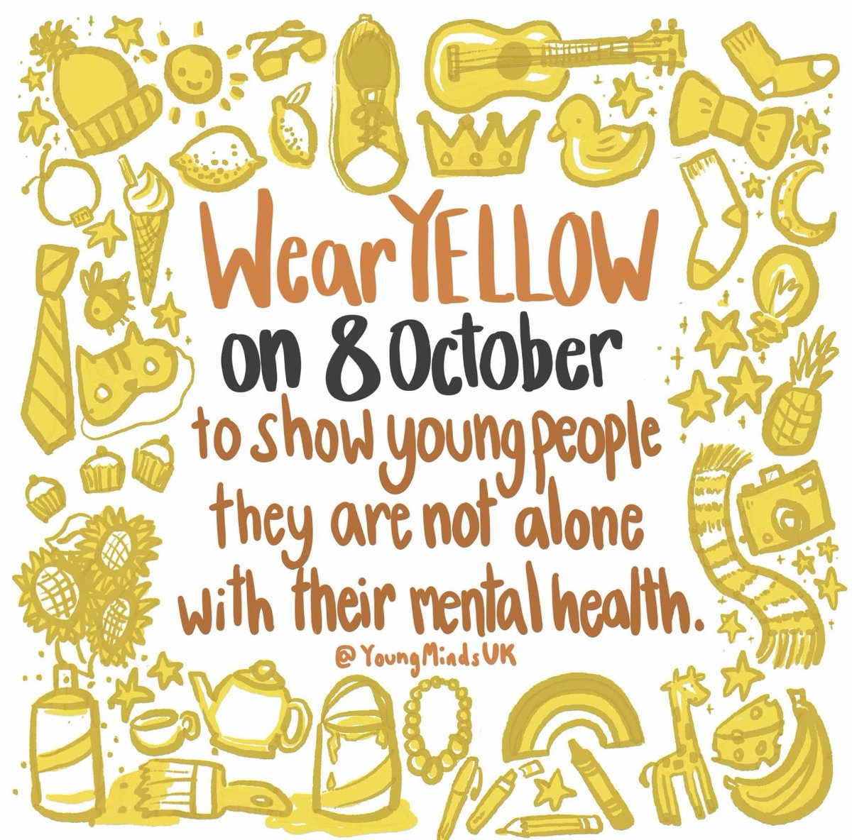 PSTLHS's tweet photo. Looking forward to @YoungMindsUK #HelloYellow day on the 8th October. Wear something yellow to school for a £1 donation. We will be making class glitter brains plus lots more activities. @HeadLHS @LHS_Watford #MentalHealthMatters https://t.co/kachHGZ6sD