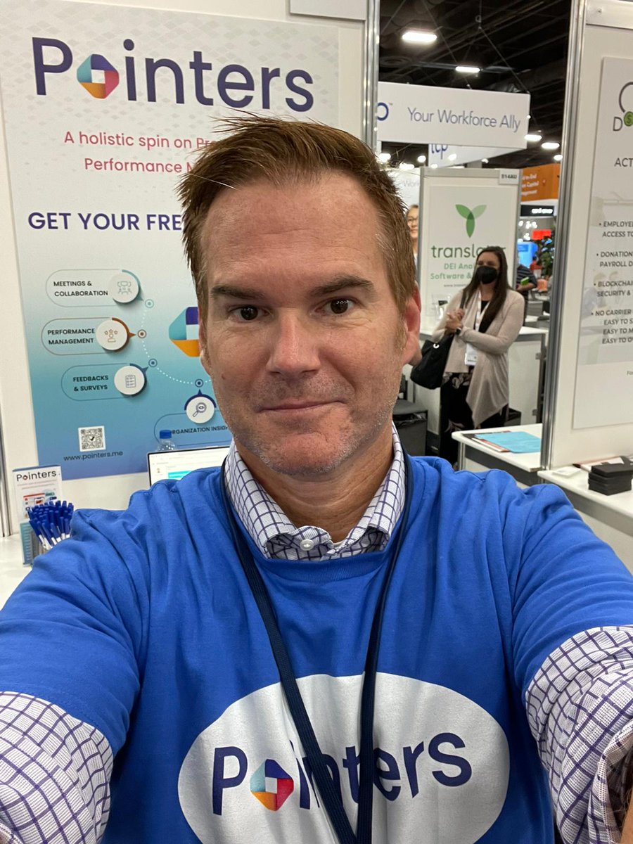 IncPointerz's tweet photo. Lets go! Day 2 HRTech 2021! Come visit Pointers at booth 514AC in the startup pavilion!
#pointers #hrtech2021 #hcm #talentdevelopment #talent #womenfounders #hrstartup #hr #performnacemanagement #future #leadership #hrtechconf #womenintech #pointersinc #employeeengagement https://t.co/mpeDrmqKqX