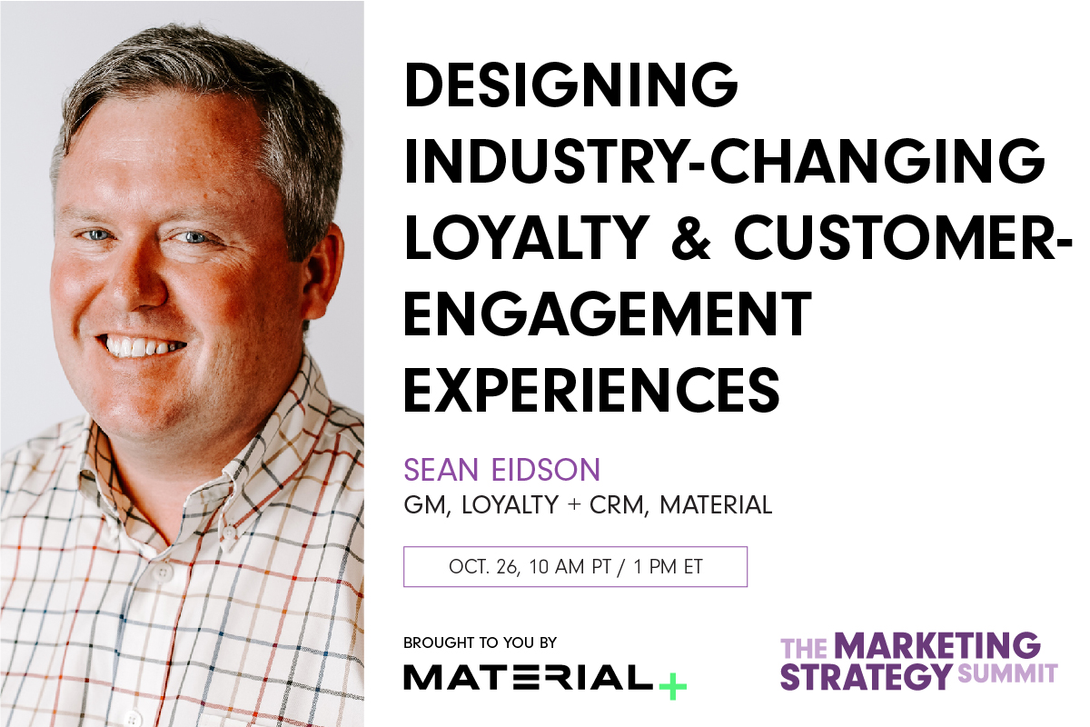 New session alert! 🚨 We're thrilled to add Sean Eidson to the roster of the #MarketingStrategy Summit. 

Join Sean and Killer CEO <a href="/AmyBalliett/">Amy Balliett</a> on Oct. 26 to learn how to drive winning #customerloyalty and #engagement experiences: bit.ly/39MTFSQ