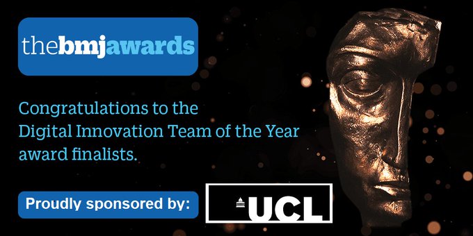 ucl_GBSH's tweet photo. Well done to all the finalists and this year’s winners of the Digital Innovation Team of the year award, Worcestershire Acute NHS Trust @WorcsAcuteNHS https://t.co/RoihLkHWva